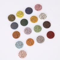 Wood Beads, Schima Superba, Flat Round, Carved, DIY, more colors for choice, 30mm, Approx 1000PCs/Bag, Sold By Bag
