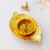 Iron Incense Burner half handmade for home and office & durable golden Sold By PC