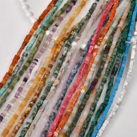 Mixed Gemstone Beads, Cube, DIY, 4x4mm, Hole:Approx 1mm, Sold By Strand