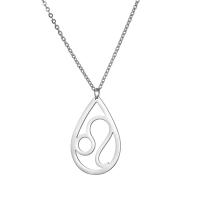 Stainless Steel Jewelry Necklace, 304 Stainless Steel, polished, fashion jewelry & Unisex & different styles for choice, original color, 19.32x28.64mm, Length:Approx 18.5 Inch, Sold By PC