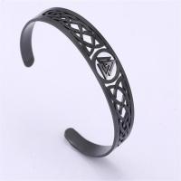 304 Stainless Steel Cuff Bangle fashion jewelry & Unisex Inner Approx 66mm Sold By PC