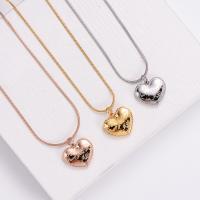 Stainless Steel Jewelry Necklace, 316L Stainless Steel, with 1.97inch extender chain, Heart, plated, fashion jewelry & for woman, more colors for choice, Sold Per Approx 17.72 Inch Strand