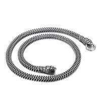 Stainless Steel Chain Necklace, 316L Stainless Steel, fashion jewelry & for man, more colors for choice, 8mm, Length:Approx 23.62 Inch, Sold By PC