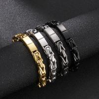 316L Stainless Steel Bracelet fashion jewelry & for man 8mm Length Approx 8.27 Inch Sold By PC