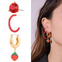 Tibetan Style Earring Set, with Seedbead & Polymer Clay & Crystal, plated, three pieces & fashion jewelry & for woman, more colors for choice, nickel, lead & cadmium free, Sold By Set