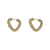Zinc Alloy Huggie Hoop Earring Triangle plated fashion jewelry & for woman nickel lead & cadmium free Sold By Pair