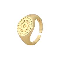 Brass Finger Ring, gold color plated, Adjustable & different designs for choice & for woman, Sold By PC