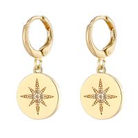 Cubic Zirconia Micro Pave Brass Earring, gold color plated, different styles for choice & micro pave cubic zirconia & for woman, more colors for choice, Sold By Pair