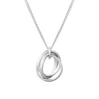 925 Sterling Silver Necklaces, plated, fashion jewelry & for woman, more colors for choice, 13x13mm, Length:Approx 17.7 Inch, Sold By PC