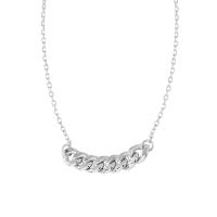 Sterling Silber Halsketten, 925er Sterling Silber, plattiert, Modeschmuck & für Frau, keine, 28x5mm, Länge:ca. 17.7 ZollInch, verkauft von PC