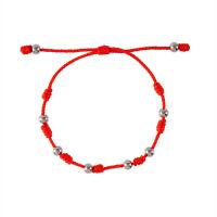 Fashion Create Wax Cord Bracelets, 201 Stainless Steel, with Wax Cord, Galvanic plating, Unisex & adjustable, more colors for choice, Length:Approx 6.3-11.8 Inch, Sold By PC