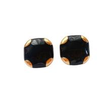 Zinc Alloy Stud Earring with Plastic Pearl stoving varnish & for woman & enamel Sold By Pair