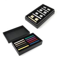Papier Krawatte Pin Box, Rechteck, verschiedene Stile für Wahl, schwarz, 150x90x30mm, verkauft von PC