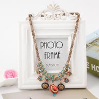 Zinc Alloy Sweater Chain Necklace gold color plated fashion jewelry & for woman & with rhinestone nickel lead & cadmium free Length Approx 16.77 Inch Sold By PC