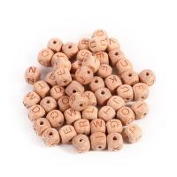 Wood Beads Beech Wood Square Carved DIY 12mm Approx Sold By Bag
