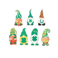 деревянный Рождественские висячие украшения, Рождественский дизайн, Много цветов для выбора, 70mm, Приблизительно 1000ПК/сумка, продается сумка
