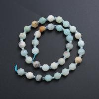 Amazonit Beads, Runde, poleret, du kan DIY & forskellig størrelse for valg & facetteret, blandede farver, Solgt Per Ca. 14.96 inch Strand