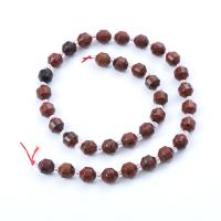 Mahogni obsidian perler, Runde, poleret, du kan DIY & forskellig størrelse for valg & facetteret, rød, Solgt Per Ca. 14.96 inch Strand