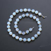 Sea Opal Beads Round polished DIY & faceted white Sold Per Approx 14.96 Inch Strand