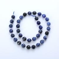 Natural Sodalite Beads, Round, polished, DIY & different size for choice & faceted, blue, Sold Per Approx 14.96 Inch Strand
