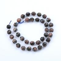 Natural Stone Beads, Round, polished, DIY & different size for choice & faceted, mixed colors, Sold Per Approx 14.96 Inch Strand