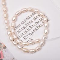 Cultured Rice Freshwater Pearl Beads, DIY, white, 6mm, Sold Per Approx 36-38 cm Strand