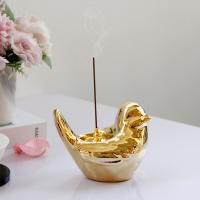 Porcelain Incense Seat half handmade for home and office & durable golden Sold By PC