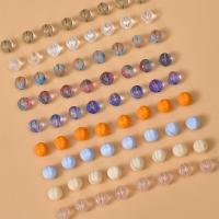 Handgewickelte Perlen, Lampwork, Kürbis, Einbrennlack, DIY, 8mm, Bohrung:ca. 0.8mm, verkauft von PC