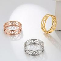 Edelstahl Ringe, 304 Edelstahl, Modeschmuck & verschiedene Größen vorhanden & für Frau, keine, 5.50x1mm, verkauft von PC