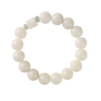 Bodhi blanc Bouddhiste bracelet de perles, Rond, bijoux de mode & styles différents pour le choix & pour femme, plus de couleurs à choisir, Longueur:14-16 cm, Vendu par PC