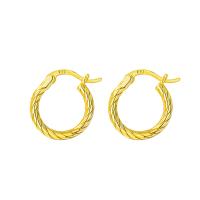 925 ασημένιο ασήμι Huggie Hoop Σκουλαρίκια, επιχρυσωμένο, κοσμήματα μόδας & για τη γυναίκα, περισσότερα χρώματα για την επιλογή, 14.70mm, Sold Με Ζεύγος