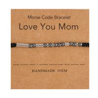 Roestvrij staal armbanden, 201 Roestvrij staal, met Hematiet, Mother Day Jewelry & voor vrouw, Lengte Ca 6.3-11.8 inch, Verkocht door PC
