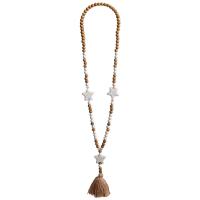 Fashion Fringe Necklace, Howlite, with Cotton Thread & Crystal & Wood, Bohemian style & different styles for choice & for woman, Length:Approx 35.4 Inch, Sold By PC