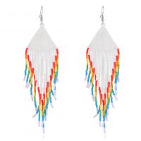 Fashion Fringe Earrings, Seedbead, handmade, fashion jewelry & different styles for choice & for woman, nickel, lead & cadmium free, Sold By Pair