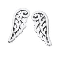 Wing Shaped Zinc Alloy Pendants antique silver color plated Unisex & hollow nickel lead & cadmium free Sold By KG