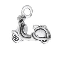 Zinc Alloy Pendants Motorcycle antique silver color plated Unisex nickel lead & cadmium free Approx 1.5mm Sold By KG