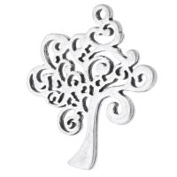 Zinc Alloy Hollow Pendants Tree antique silver color plated Unisex nickel lead & cadmium free Approx 1.5mm Sold By KG