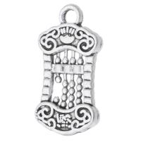 Tibetan Style Pendants, Abacus, antique silver color plated, Unisex & hollow, nickel, lead & cadmium free, 10x19x2mm, Hole:Approx 2mm, Sold By KG