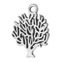 Zinc Alloy Pendants Tree antique silver color plated Unisex nickel lead & cadmium free Approx 1.5mm Sold By KG