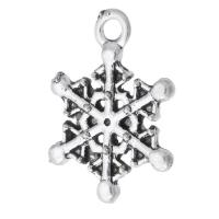 Tibetan Style Pendants, Snowflake, antique silver color plated, Unisex, nickel, lead & cadmium free, 14.50x20x2mm, Hole:Approx 2mm, Sold By KG