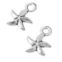 Zinc Alloy Pendants Star antique silver color plated Unisex nickel lead & cadmium free Approx 1.5mm Sold By KG