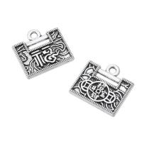 Tibetan Style Pendants, antique silver color plated, Unisex, nickel, lead & cadmium free, 15x14.50x2.50mm, Hole:Approx 1.5mm, Sold By KG