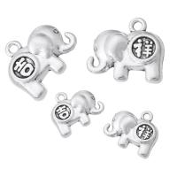 Zinc Alloy Animal Pendants Elephant antique silver color plated Unisex nickel lead & cadmium free Approx 1.5mm Sold By KG