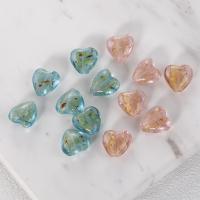 Cristal de murano Abalorio, Corazón, Bricolaje, más colores para la opción, 15x15mm, agujero:aproximado 1.6mm, Vendido por UD