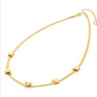 Titanium Steel Necklace, with 5cm extender chain, Butterfly, Vacuum Ion Plating, Adjustable & fashion jewelry & different styles for choice & for woman, golden, 9mm, Length:Approx 41 cm, Sold By PC