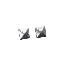 Tibetan Style Stud Earring, Conical, plated, fashion jewelry & Unisex, more colors for choice, nickel, lead & cadmium free, 6x6mm, Sold By Pair