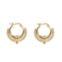 Messing Spring hoop oorbellen, gold plated, mode sieraden & voor vrouw, 18.70x20mm, Verkocht door pair