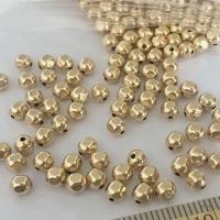 Gold-filled Χάντρα, 14K χρυσό γεμάτο, διαφορετικό μέγεθος για την επιλογή & πολύπλευρη, χρυσαφένιος, Sold Με PC