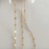 Gold Filled Chain, 14K gold-filled, golden, 1.6*1.98mm,2.45*5*14mm, Sold By m