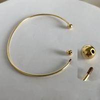 Gold Filled Cuff Bangle, 14K gold-filled, detachable & different size for choice, golden, Sold By PC